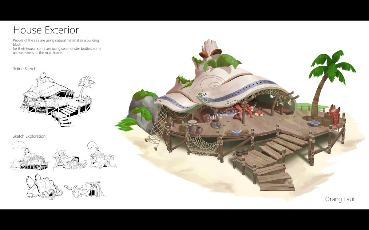 Orang Laut !
Something that i developed lately for my portfolio
it's about a tribe who thrive along the coast line
hopefully it will attract more job opportunity 🫶