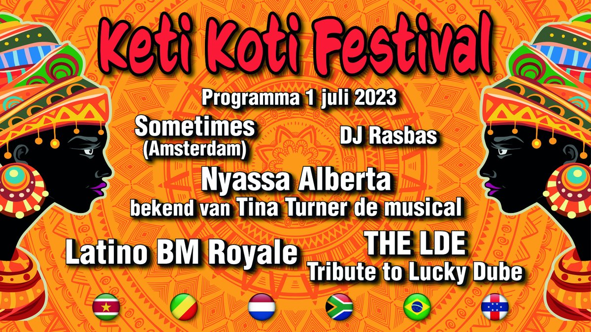 Vier 1 juli Keti Koti in de @Akerk. Van 12.00 tot 01.00 feest met muziek en food market. Optredens door niemand minder dan Nyassa Alberta Latino BM Royale #ldetributetoluckydube <a href="/sometimes/">SOMETIMES 🕙</a> @djrasbas. Bestel nu je tickets voor het avondprogramma tickets.akerk.nl