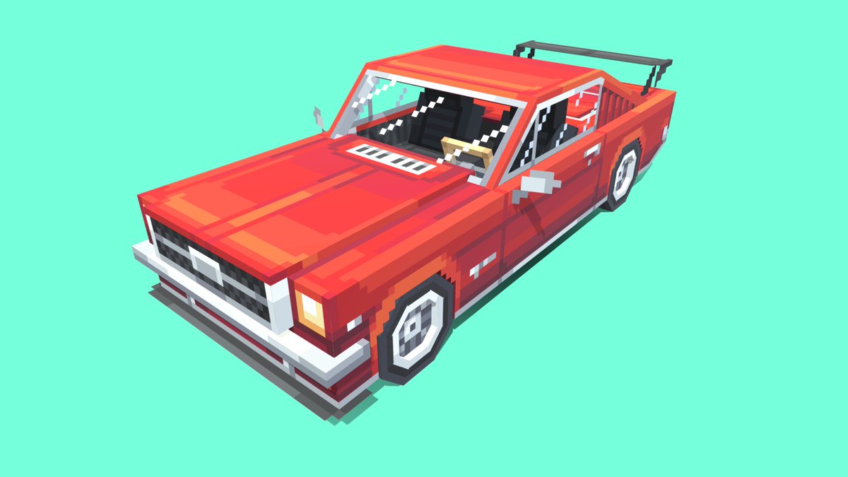 ArtistFyrtarn's tweet photo. FORD MUSTANG
A supercar model I made for @DDG_Server . Hope you guys like it!

Made with: @blockbench
Rendered with: @Sketchfab

https://t.co/kkloTb7Cwg

Like/Follow/RT will be appreciated! #Minecraft #bedrock #Blockbench #pixelart #low_poly #supercar #mustang #ford https://t.co/K9kQN8rCQx