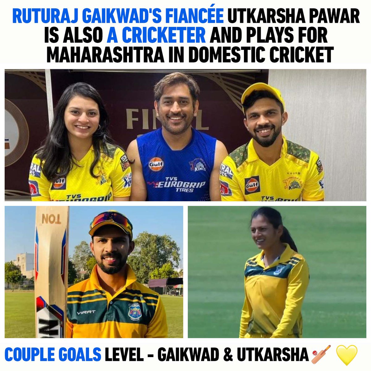 They are giving some serious couple goals.

#RuturajGaikwad #UtkarshaPawar #Marriage #CSK #IPL