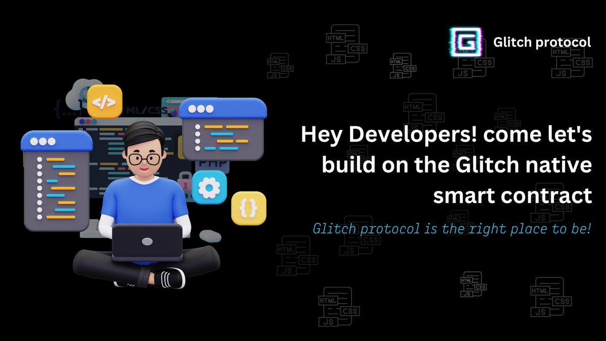 Vicmann97's tweet photo. π Calling on #developers π¨βπ» to experiment with smart contracts on @GlitchProtocol, as they embark on this exciting new era of #DeFi.π₯
To start building, visit: https://t.co/xEbMBMRUAV
#MainnetMay #blockchain $GLCH https://t.co/IkBDYLw5N2