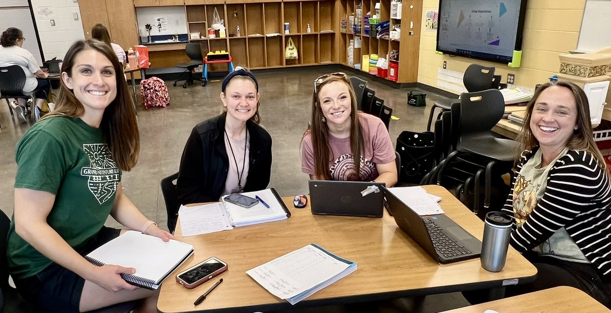 CarlenaSheeran's tweet photo. The VERY BEST group of PRESCHOOL TEACHERS continuing to work on updating curriculum maps & pacing guides for 23/24!😊 These ladies are regular education & special education experts rolled into one fabulous teacher!🙌🏼 #HCSPreschool #HCSBetterTogether #IECE #ThankfulForThesePeople https://t.co/2vfnTTRSge