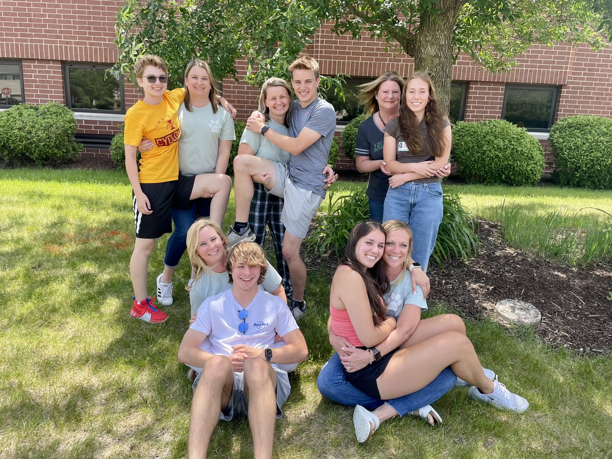 18 years ago, these staff members had babies. Now, those babies are graduating seniors!  Congrats!