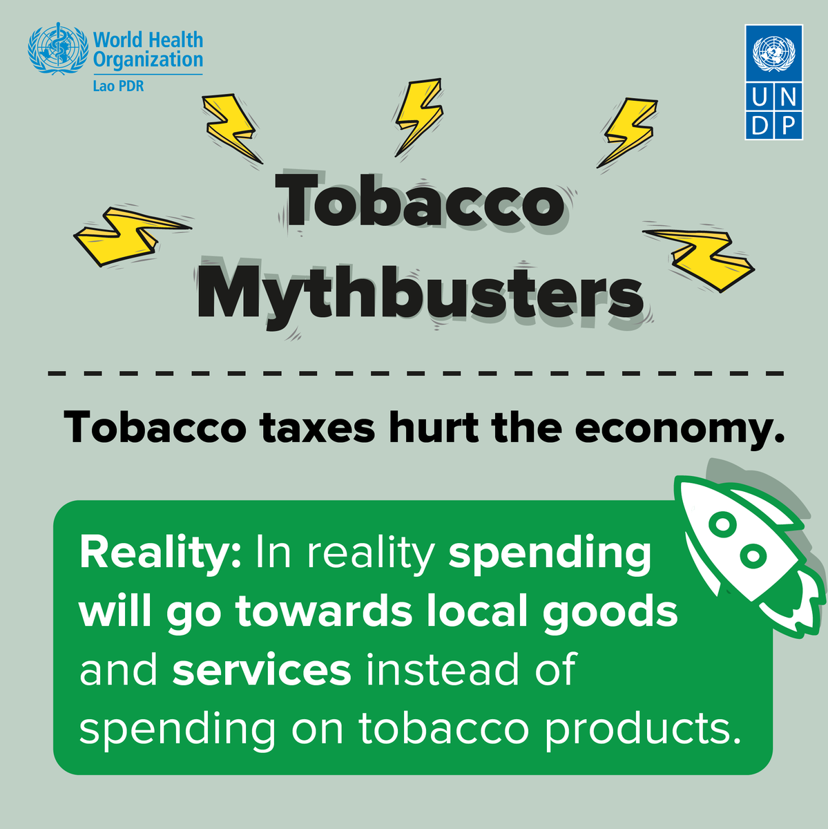 UNDPLaoPDR's tweet photo. #WHOxUNDP #TobaccoMythBustersTheSeries #MythBusterEP1 #WorldTobaccoDay
Check out below 👇🏻 what people misunderstand about #tobacco🚬 taxes!
Read more in our Facebook page➡️ https://t.co/YkDtfIS2oS https://t.co/92JdOIwYo6