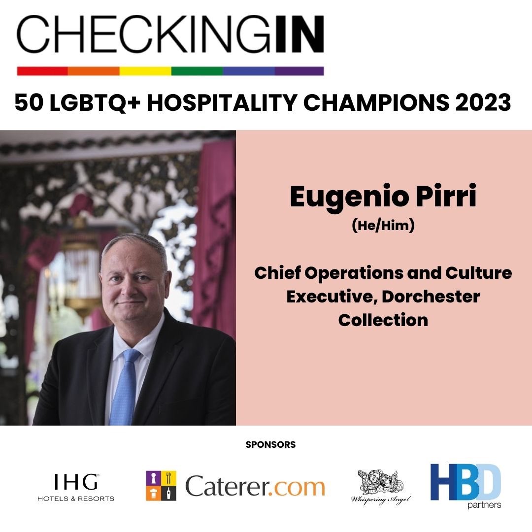 Honoured to be on the inaugural @checkinginuk LGBTQ+ Hospitality Champions list for 2023! Check it out: checking-in.co.uk/50-lgbtq-champ…

Many congratulations to all the amazing people listed and to CheckingIn and the wonderful sponsors. 🙏🏻🙌🌈

@DC_LuxuryHotels 
#belongtothelegend