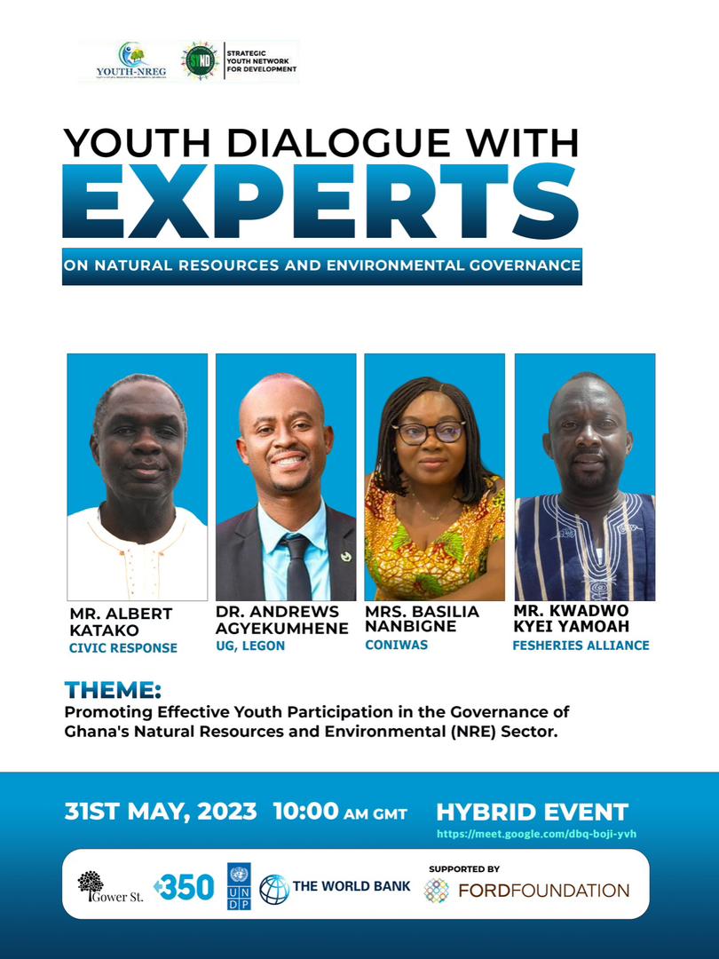 Youths Dialogue on natural resources management with experts in the field, thanks for the opportunity <a href="/SYNDGhana/">Strategic Youth Network For Development(SYND)</a>
<a href="/YouthNREGGh/">Youth in Natural Resources and Envi'tal Governance</a>  #A gathering of youths poised to make a difference #