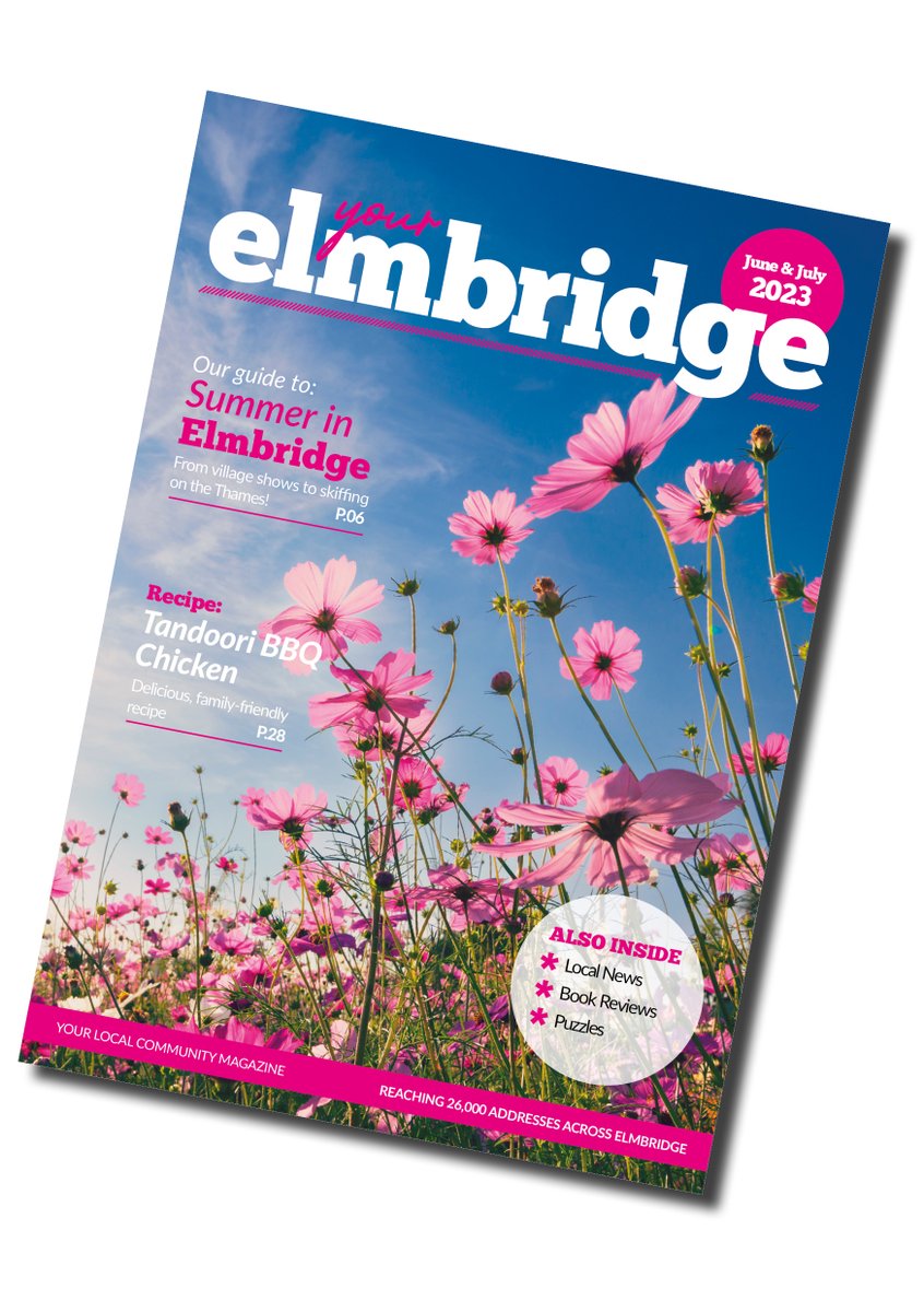 The June/July issue of #YourElmbridge is out for delivery to 26,000 addresses! 
See the digital issue here: bit.ly/YEJunJul23
Enjoy reading! #Elmbridge #Lovelocal #Walton #Hersham #Weybridge #Molesey #Claygate #Esher #localbusiness #community #whatson