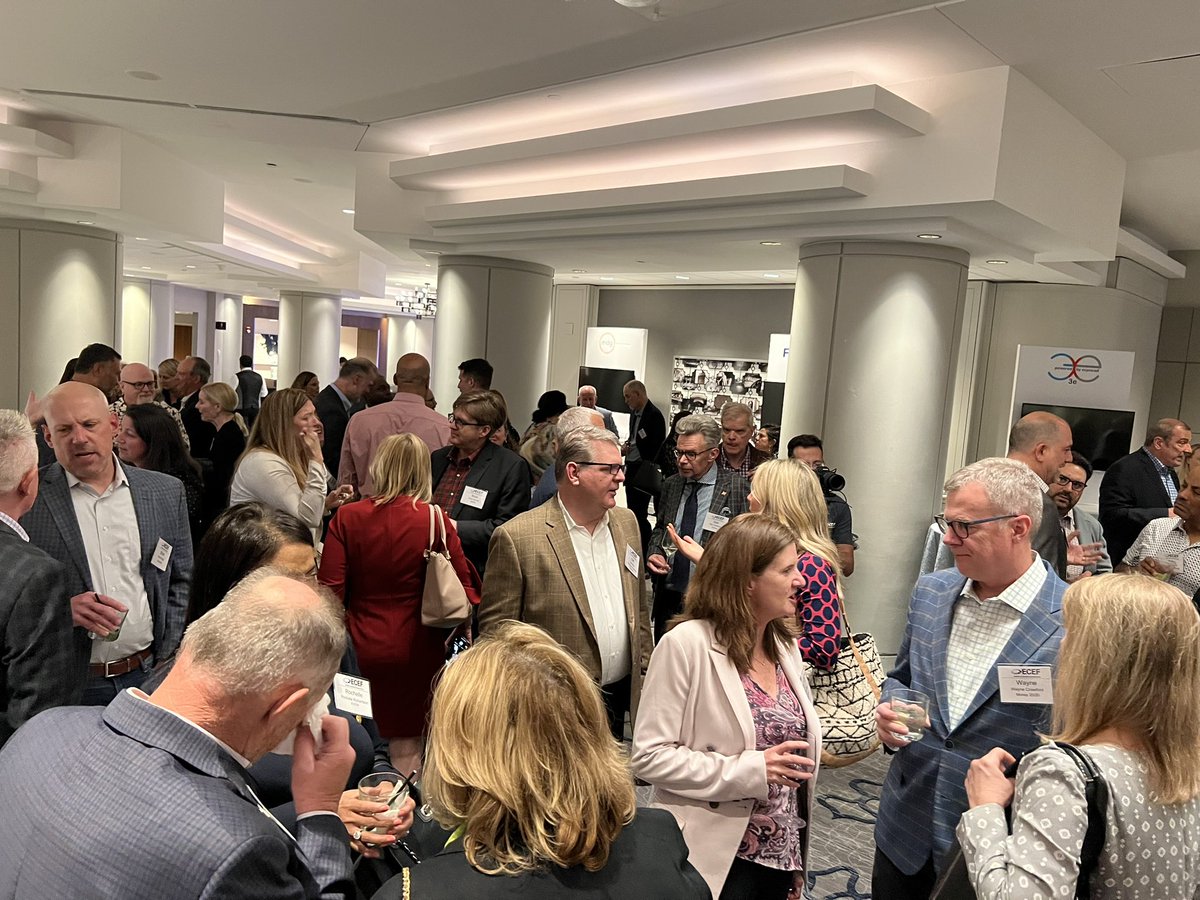 DanicaTormohlen's tweet image. Hundreds of #tradeshow industry executives gathered at last night’s opening reception at #ECEF at the @GrandHyattDC