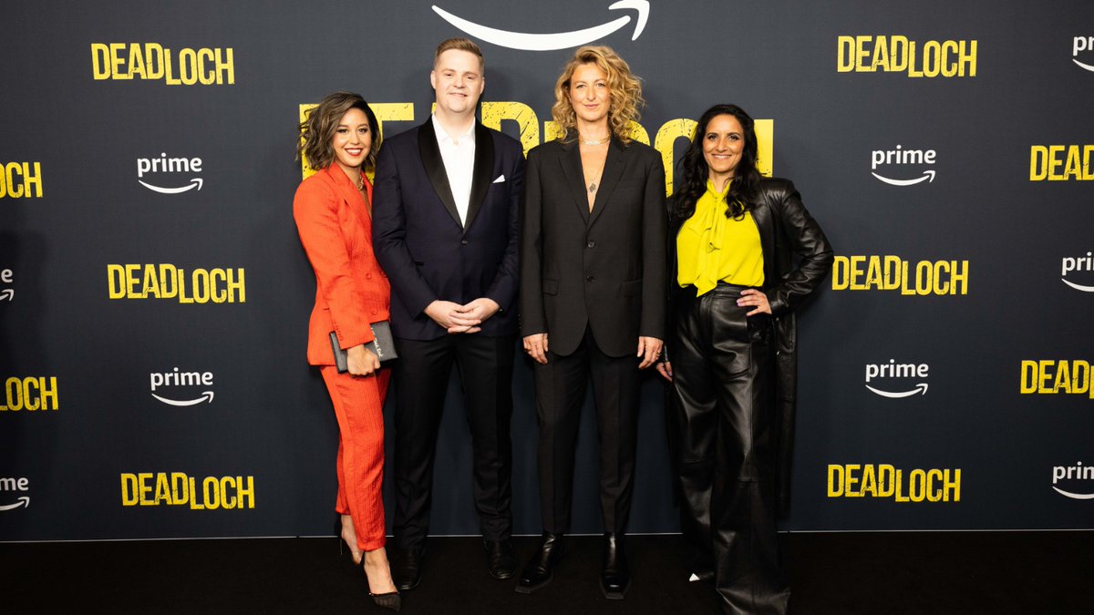 PrimeVideoAUNZ's tweet photo. Our #Deadloch cast murdered the black carpet tonight 🔥 The new series lands on Prime Video June 2. https://t.co/djhr2uLlHE
