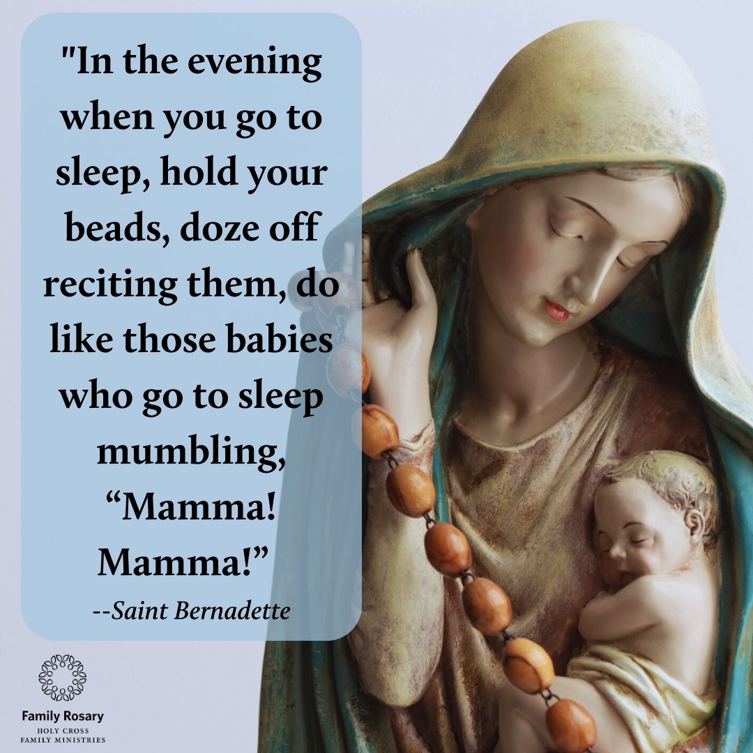 #BeholdYourMother #May #MonthofMary #Rosary #FamilyPrayer #Catholic #Faith #SaintlyAdvice #AMothersLove #Motherhood #Love #MotherMary #CatholicTwitter #praytherosary #peace