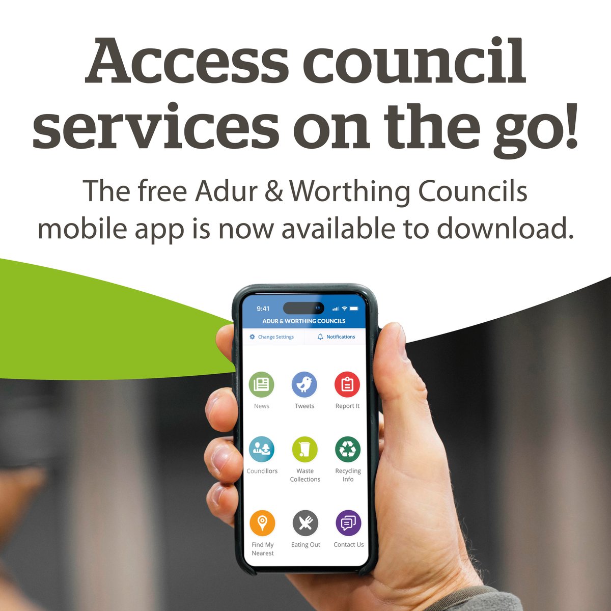 "The notification function allows us to send you a message if there is an issue with your bin collection." 📱

Here with news on the launch of an app that lets residents check bin collection days and report issues to us is Catherine:

Read her blog: adur-worthing.gov.uk/our-stories-yo…