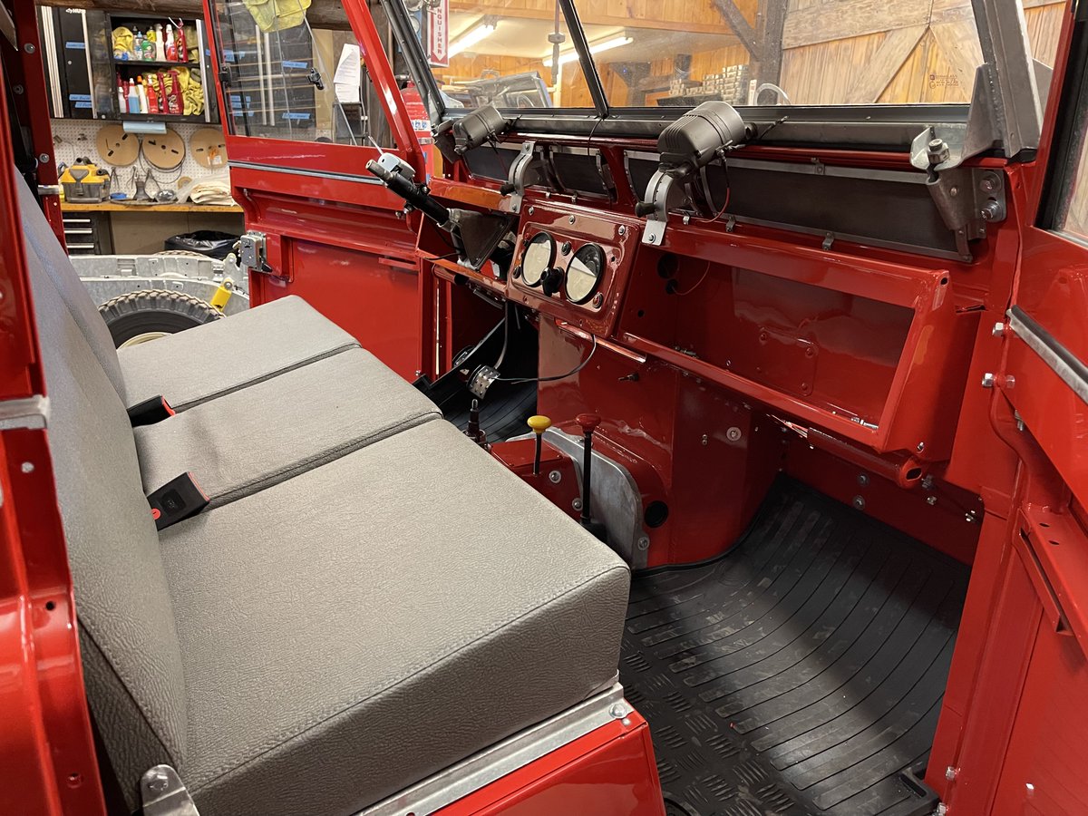 N_Am_Overland's tweet photo. 1964 Series IIA Station Wagon
#landrover #restoration #poppyred #serieslandrover #vintagetruck #carcolor #britishclassic #oldclassiccars #series2a #autos https://t.co/fpBJ7fHMfF