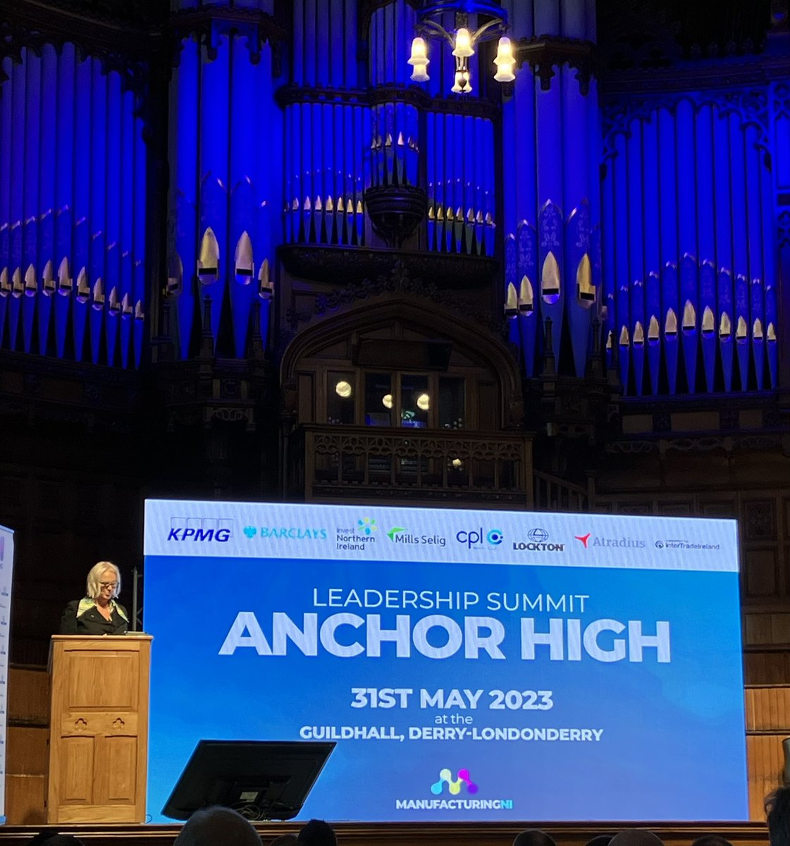 How refreshing to not only attend a NI-wide regional leadership event in Derry, but to attend a NI-wide leadership event in Derry co-sponsored by <a href="/mills_selig/">Mills Selig</a> 

Thanks to the team <a href="/ManufacturingNI/">Manufacturing NI</a> 

☀️ Derry is looking beyond gorgeous today. ☀️