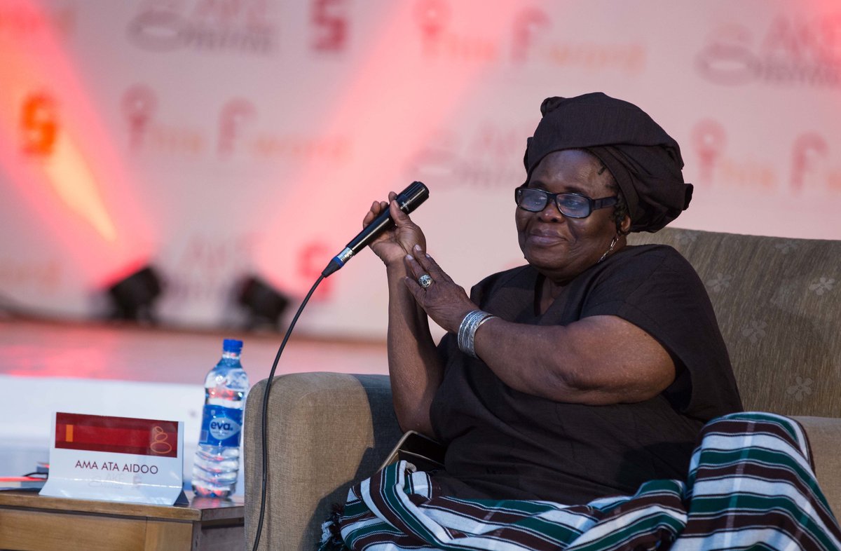 Our Mama, Ama Ata Aidoo, trailblazer and eminent African feminist, has joined the ancestors. We will never forget your words, your love and how much you inspired us with your work. We are grateful that we got to honour you at #AkeFest17. Rest in Power, Mama.