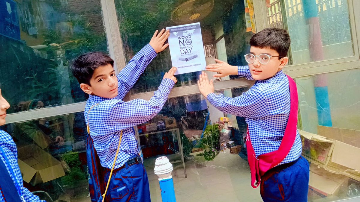 HHCSARPD's tweet photo. Don’t let your goals fade away in the smoke of cigarettes. stay clear and focused. The theme for World No Tobacco Day 2023 is "we need food not tobacco"
World No Tobacco Day celebration by the ARPD Inclusive school system students.
#ARPD #HHCS #Aiss #students #WorldNoTobaccoDay https://t.co/sx6xZjBMr3