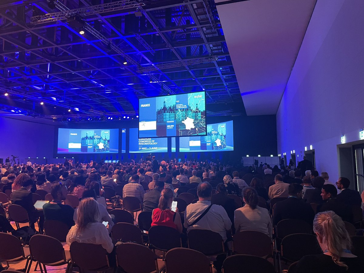 We are happy to be covering #EULAR2023 in Milan. A busy opening plenary to start the congress. 
#psoriasis #psoriaticarthritis #dermtwitter