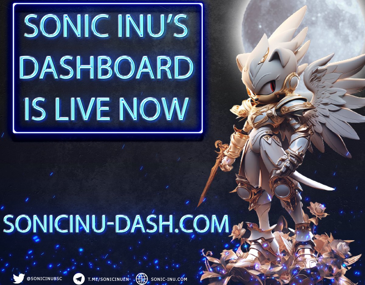 🔥🔥Sonic Inu's DASHBOARD is live now🔥🔥

👉You can check everything with this amazing DASHBOARD👈

🔵 How to use Sonic Inu's DASHBOARD:
1- Go to the dashboard link: sonicinu-dash.com OR Check our official website: Sonic-inu.com
2- Easily copy / paste your wallet