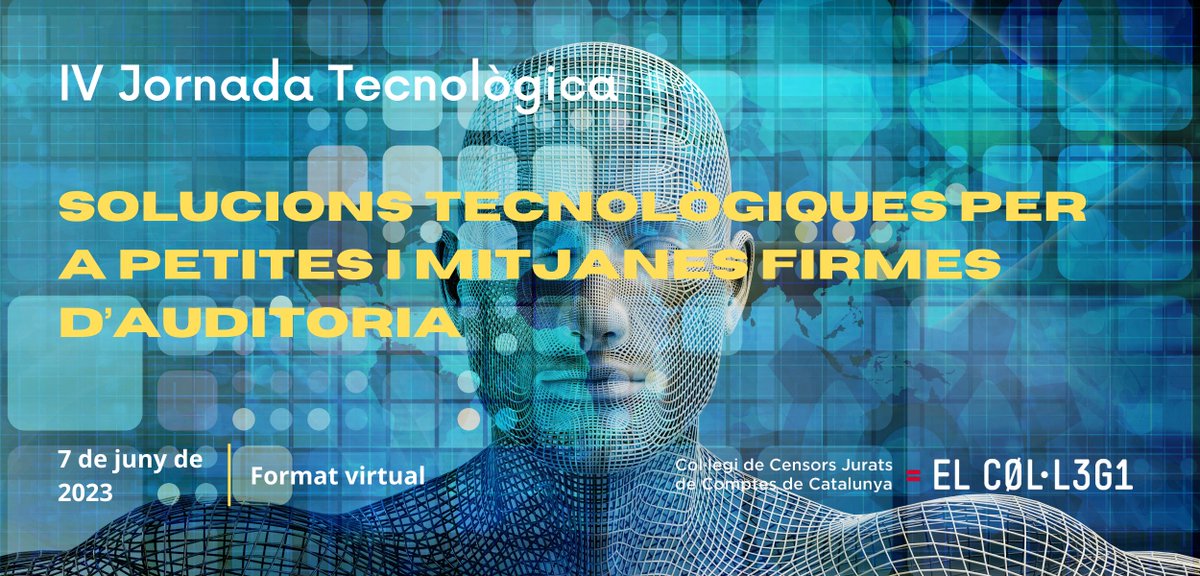 AuditorsCENSORS's tweet photo. Davant els nous reptes professionals, hem preparat la IV Jornada Tecnològica que desenvolupem en directe en format virtual el pròxim dia 7 de juny en horari de matí i tarda 
Programa i inscripció 👉https://t.co/8PPhAP6Abl https://t.co/hQDcxtl7ht