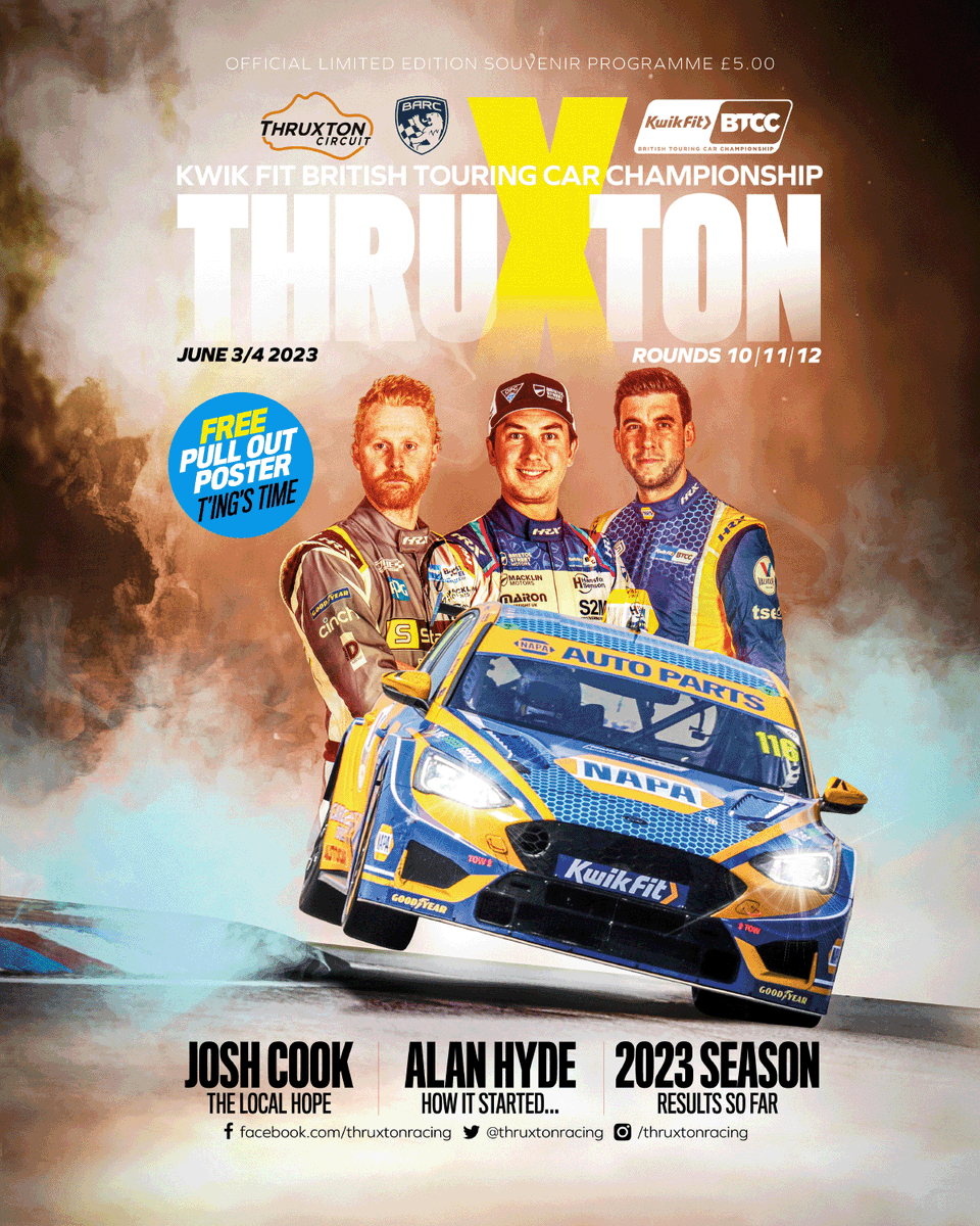 It’s race week for @BTCC  heading to @thruxtonracing - enjoy the race weekend! Delighted to have designed the programme along with the great team of @Zoe__Burn @pitlanescoop @Ashleigh_Morris with 📸 @JakobEbrey