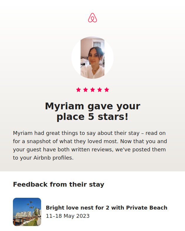 GxDubai's tweet photo. Derselbe Gast, andere #FeWo.
Danke!
#ThankYou #AirBnB #5Star #5Stars #Rating #Superhost #Stammgast #AirBnBSuperhost #PortDeLaMer #PDLM #Dubai #AirBnBDubai #DubaiAirBnB #GxDubai #Ferienwohnung #Ferienwohnungen #DubaiFerienwohnung #DubaiFeWo https://t.co/obiIeBWr1g