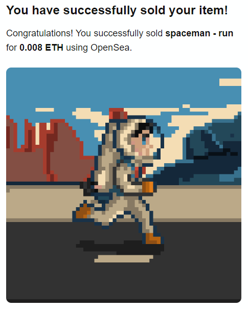BitlionaireM's tweet photo. SOLD
Thank you @katas_art for your support, You are unstoppable!
@katas_art is a great artist and collector.
Check out her collection and related event:
https://t.co/YISOz0muj8
#NFT #pixelart #spaceme https://t.co/pVnTmUBywW