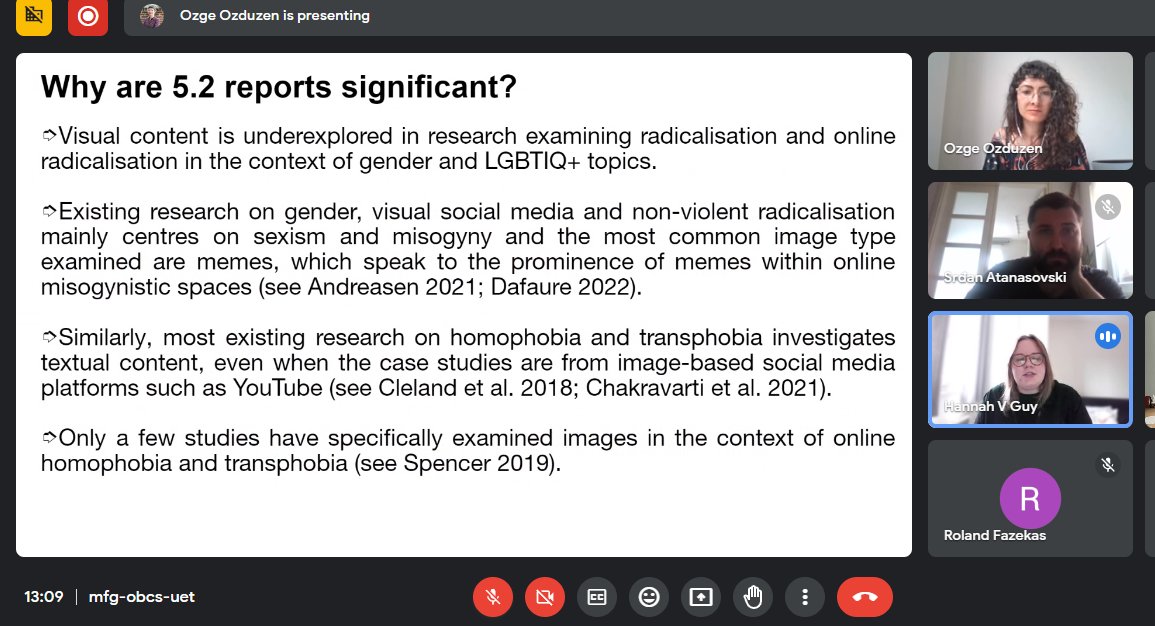DRadProject's tweet image. ‼️ Happening Now! @ozgeozdu &amp;amp; @HannahVicG launching #DRad WP5.2 - Mainstreaming, Gender &amp;amp; Communication Country Reports. Exploring relations between soc. media platforms, hegemonic gender representation &amp;amp; #Radicalisation. @Bilgi_IR @AUP_CCDS @ConflictStudies @HEPPsinki @KCSSQKSS