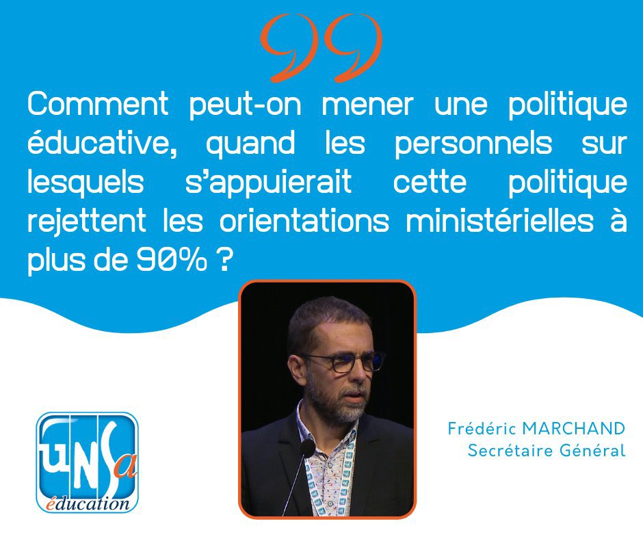 90% !!! Ça questionne, non @education_gouv @PapNdiaye ?

#baromètreUNSA
#ConfPresse #UnsaEduc 
#FMarchandfred
@UNSA_Education