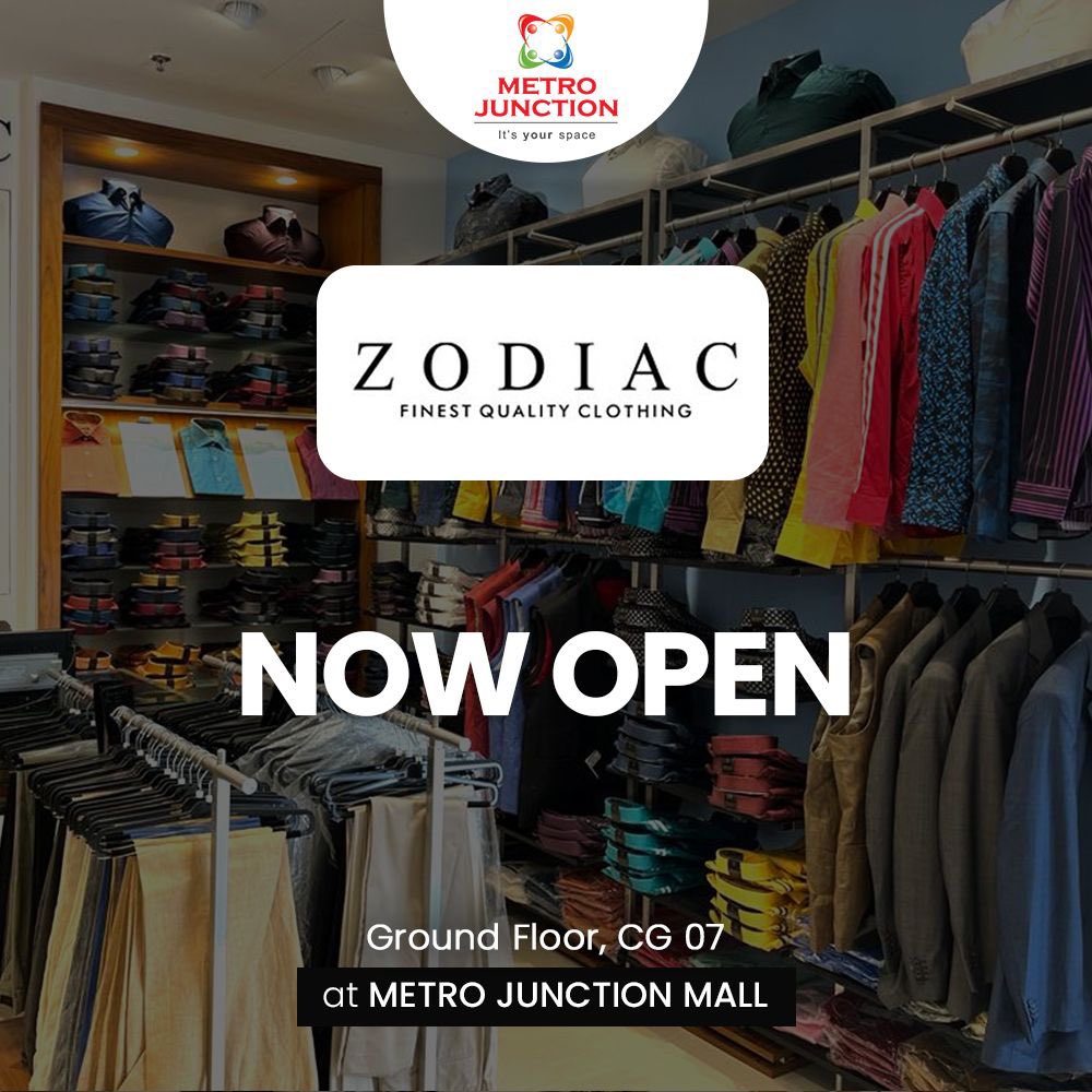 Level up your style with a collection from Zodiac 
.
#zodiac #nowopen #newstore #formals #menscollection #mensclothing #trending #shopping #kalyan