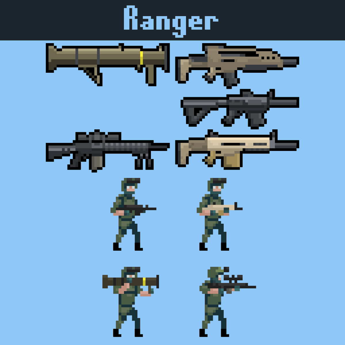 PinkyBurger's tweet photo. A fan concept art I drew a year or 2 ago for Door Kickers Action Squad. I was inspired by Door Kickers 2, so I drew this based on the factions in it. I didn't post it until this month because I forgot about it. I posted it first in DKAS community hub in Steam. https://t.co/2MQykCERG0