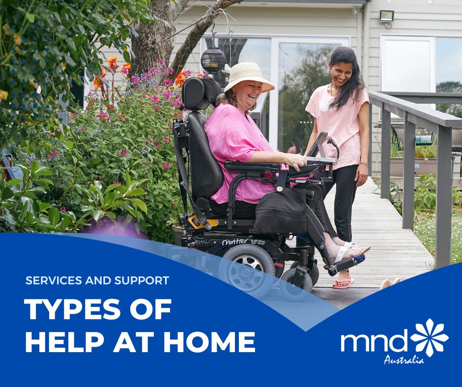mndaustralia's tweet photo. With the right help and support, most people with #MND can continue to live safely & independently at home.
Learn more about the types of help at home https://t.co/Zq6SBW8KQa
#MNDConnect https://t.co/8bvrdqCtMZ