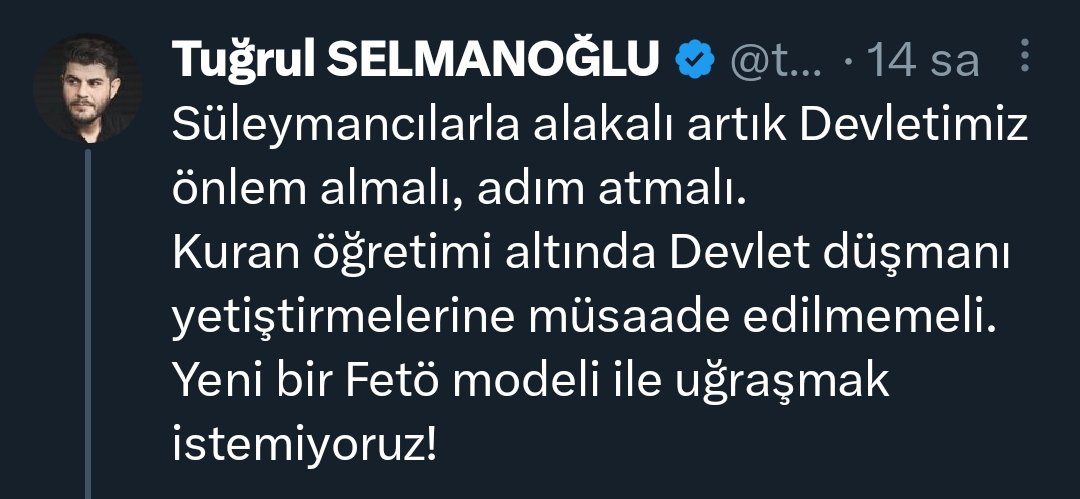 Rejime düşman gerekir.
Ancak daha büyük düşmanlar..
Süleymancılar kolay lokma..
Bence daha büyük bir iç düşman üzerinden zulüm tezgahlayacaklar....