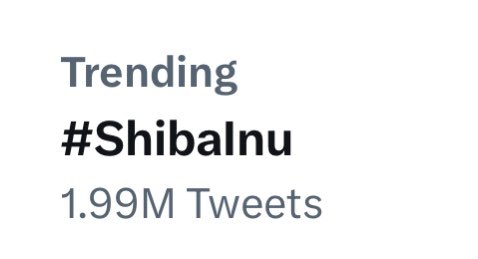 #ShibaInu Trending 1.99M Tweets #SHIBARMYSTRONG $SHIB $LEASH