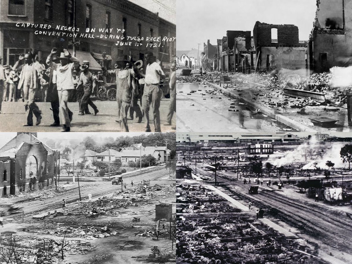 talkafricana's tweet image. On this day, May 31st, in 1921, the city of Tulsa, Oklahoma witnessed one of the most horrific racial atrocities in American history: the Tulsa Race Massacre.

**A THREAD