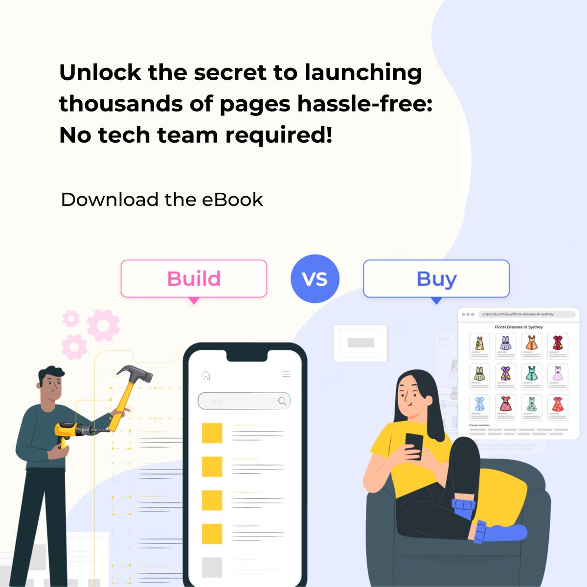 [eBook] Build vs Buy: What’s the best way to create 20,000 multi-product landing pages that capture category demand, dominate SERPs and boost your ROI? Download our latest eBook to learn more: hubs.ly/Q01RHKKM0

#ebook #roi #ecommerce #landingpage #ai