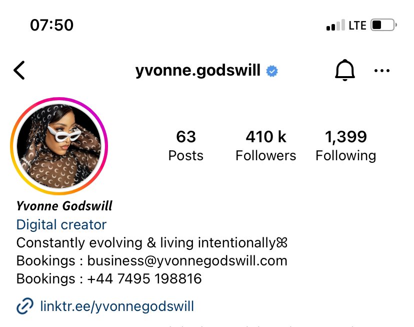 Slept early and woke up to my girl being verified on instagram 💃💃💃

VERIFIED YVONNE GODSWILL
#YvonneGodswill