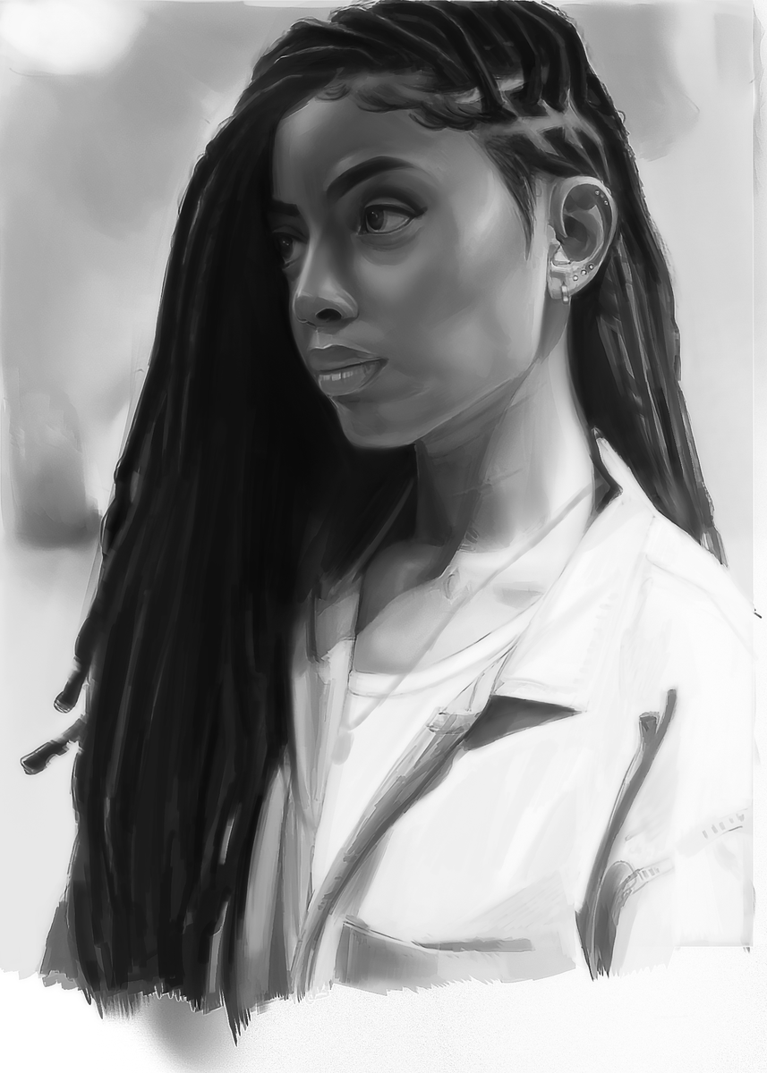 sukosma_art's tweet photo. For me this Portrait study took some time but it was worth it. I had to reference back and forth a lot while creating this digital art art piece.  
 #art #sukosma https://t.co/yO5jwqJ8Cp
