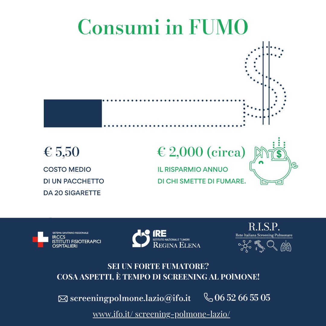 IREISGufficiale's tweet photo. 🚬❌Giornata mondiale senza tabacco 2023.

👉🏻 Se sei un forte fumatore, partecipa allo screening gratuito del polmone: https://t.co/ukF2Ig3vdv

👉🏻Smettere di fumare è possibile, visita il nostro centro antifumo: https://t.co/ffxdwD4zBb. https://t.co/kOh3twq9Lv