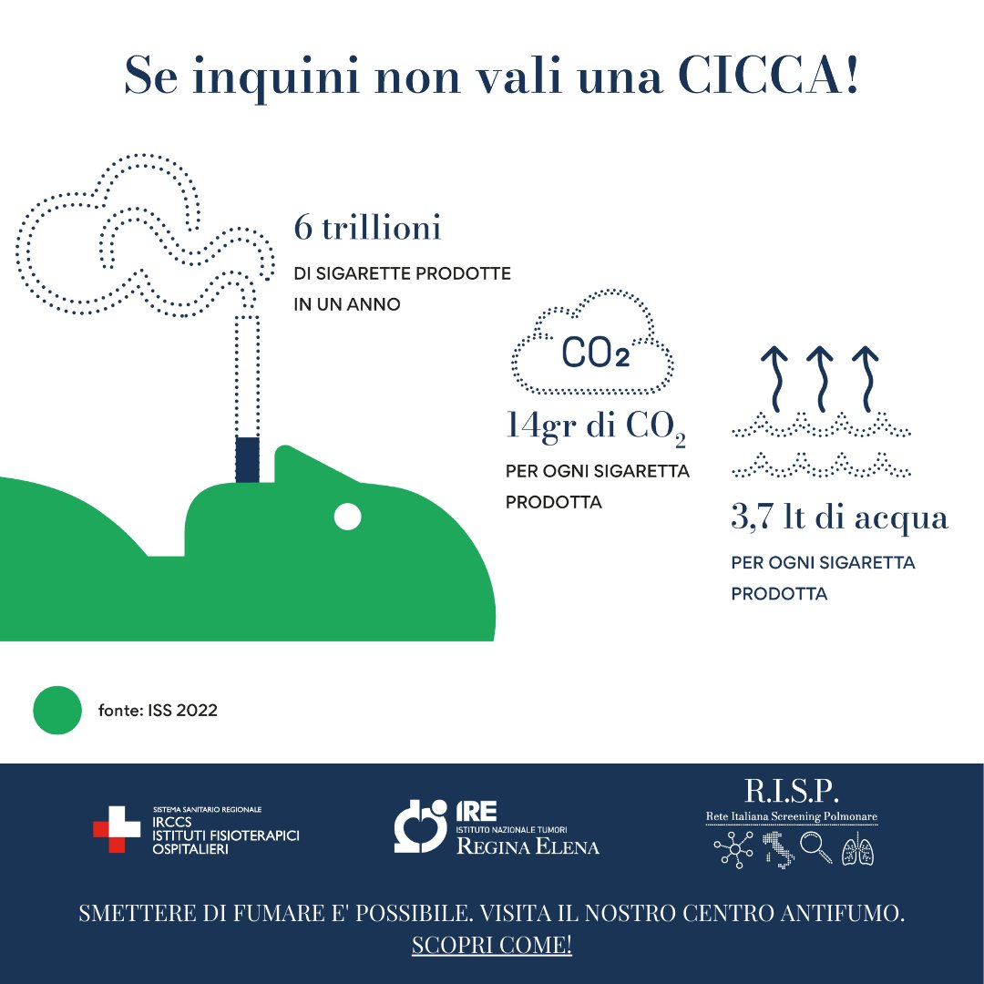 IREISGufficiale's tweet photo. 🚬❌Giornata mondiale senza tabacco 2023.

👉🏻 Se sei un forte fumatore, partecipa allo screening gratuito del polmone: https://t.co/ukF2Ig3vdv

👉🏻Smettere di fumare è possibile, visita il nostro centro antifumo: https://t.co/ffxdwD4zBb. https://t.co/kOh3twq9Lv
