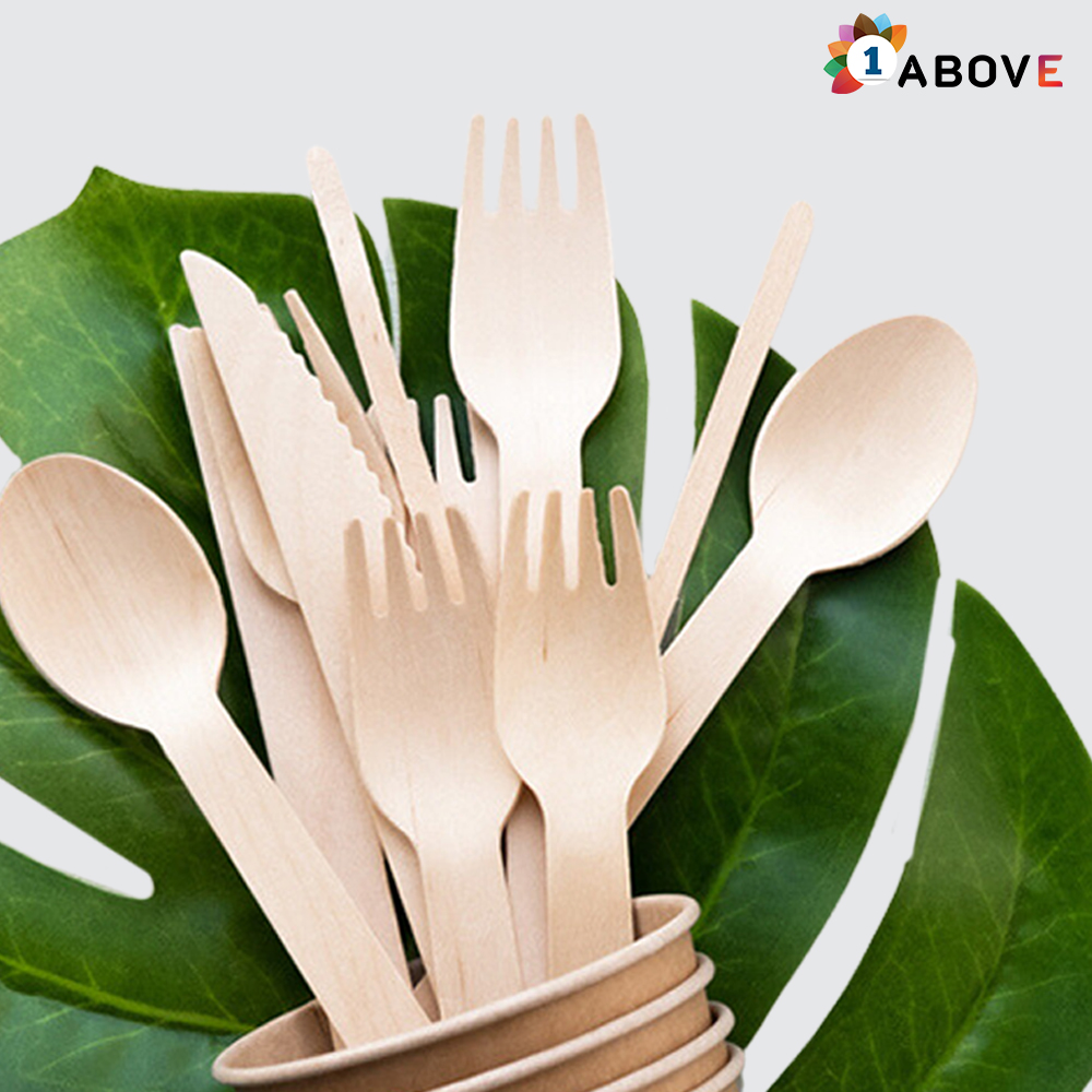 Introducing our #DisposableWoodenCutlerySet 🍽️, the perfect sustainable choice for your next gathering, wedding, office & picnic party 

Shop Now @ oneabove.co.uk/products/dispo…

#WoodenCutlerySet #WoodenCutlery #EcoFriendlyChoice #PlasticFreeLiving #OnlineShopping #1AboveEshop #UK