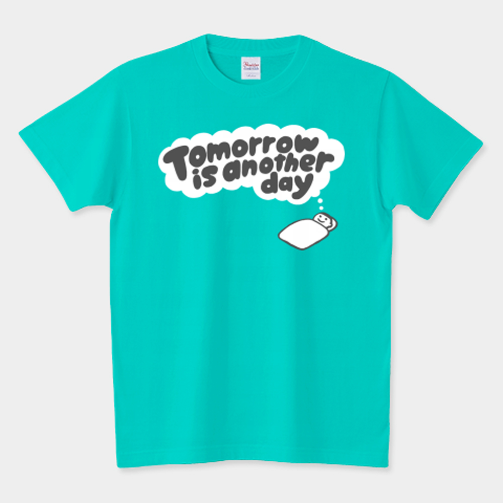 「新作Tシャツ「Tomorrow is another day」。おかげさまでTシ」|みずしな孝之「きりもやびより」5巻（最終巻）は4/21発売のイラスト