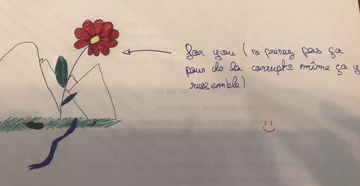 Milady__Oscar's tweet photo. Et tout à coup, au dos d'une copie... 😁 https://t.co/rAmxqwFjlr