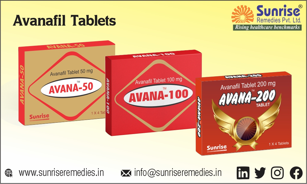 Enjoy a Better Love Life with Avana Contains #Avanafil Most Popular Products From Sunrise Remedies Pvt. Ltd.

Read More: rb.gy/evioc

#Avana #Erectiledysfunction #Prematureejaculation #Medicineexporter #PharmaceuticalCompany #Pharmaexporter #Exportcompany