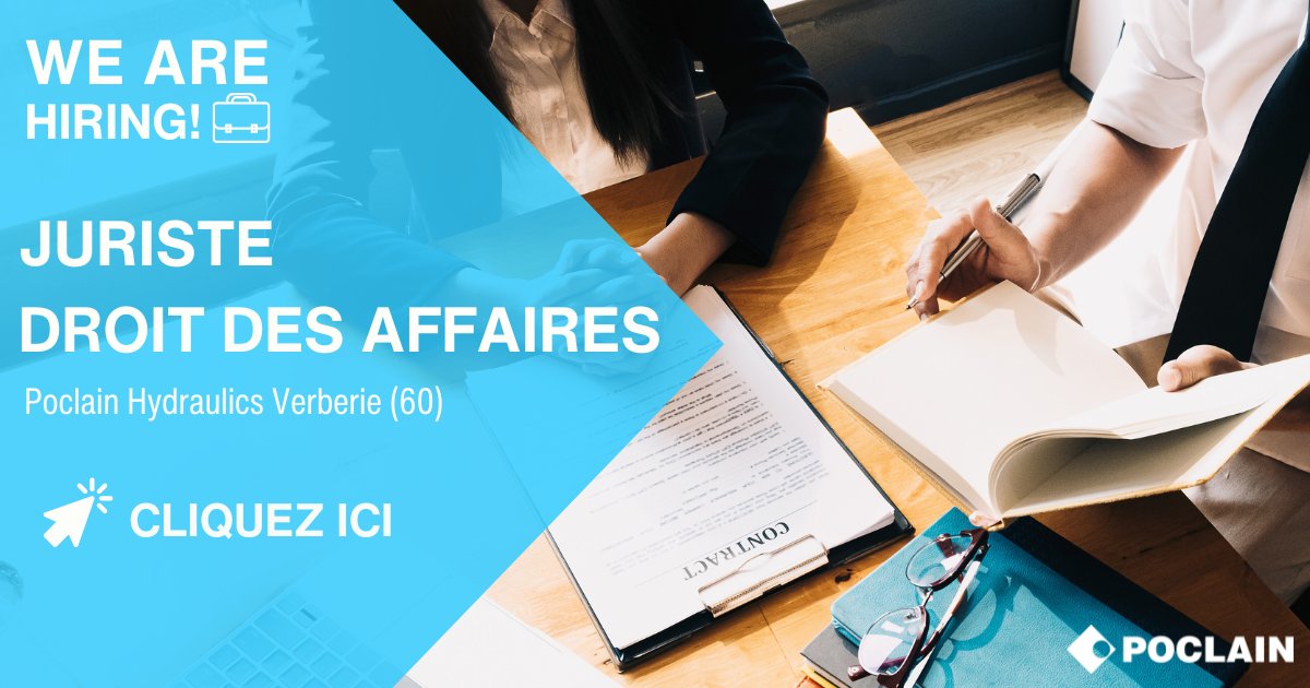 Poclain's tweet photo. 🎯 Vous recherchez une nouvelle opportunité dans une entreprise internationale ?

Nous recherchons actuellement un(e) juriste droit des affaires sur notre site de Verberie (60).

https://t.co/SigR6ijPKu

#recrutement #hiring #juriste #droitdesaffaires #CDI https://t.co/QzbHP2Xg32