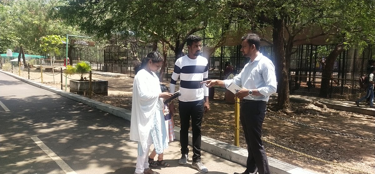 Distributing pamphlets @ Guindy Children’s Park on 27.05.2023 
#MissionLiFE #ChooseLiFE