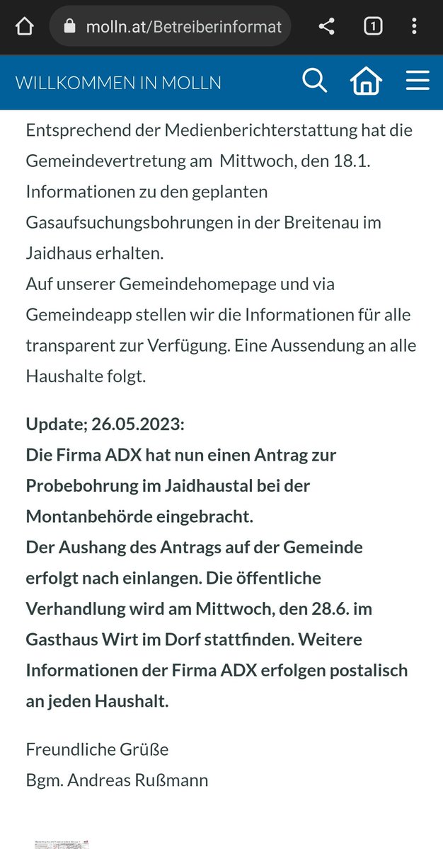 Walten Sie ihres Amtes, Frau Ministerin <a href="/lgewessler/">Leonore Gewessler</a> !

Während Sie einen Wohlfühl-PR-Termin nebenan im Nationalpark Gesäuse abhalten, wird munter an der letzten Waldwildnis Österreichs nach Gas gefrackt.

Ich werde die UNESCO in Paris anschreiben. Denn der Nationalpark Kalkalpen