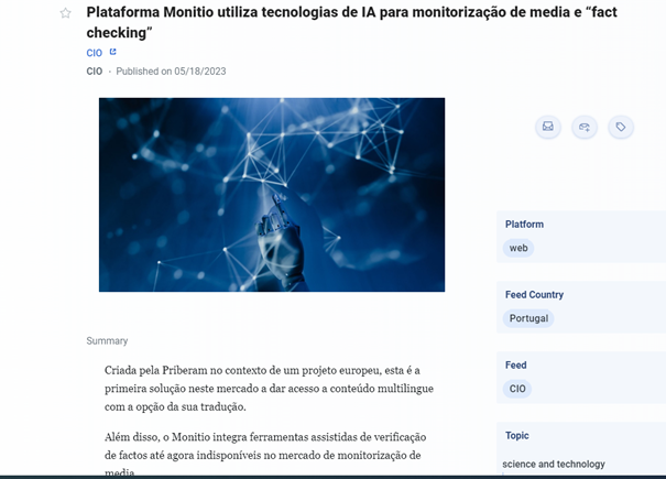CIO reports on Monitio's #FACTCHECK tool: a news claim #verification and question generation tool developed by <a href="/vlachos_nlp/">Andreas Vlachos</a> allowing you to check whether news reports refute or support a claim using #AI