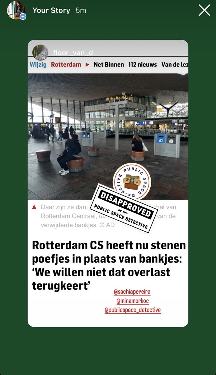 Gisteravond zag ik ze voor het eerst: de stenen ‘poefjes’ op centraal. Een klassiek voorbeeld van symptoombestrijding. Als je het niet ziet, dan bestaat het niet.