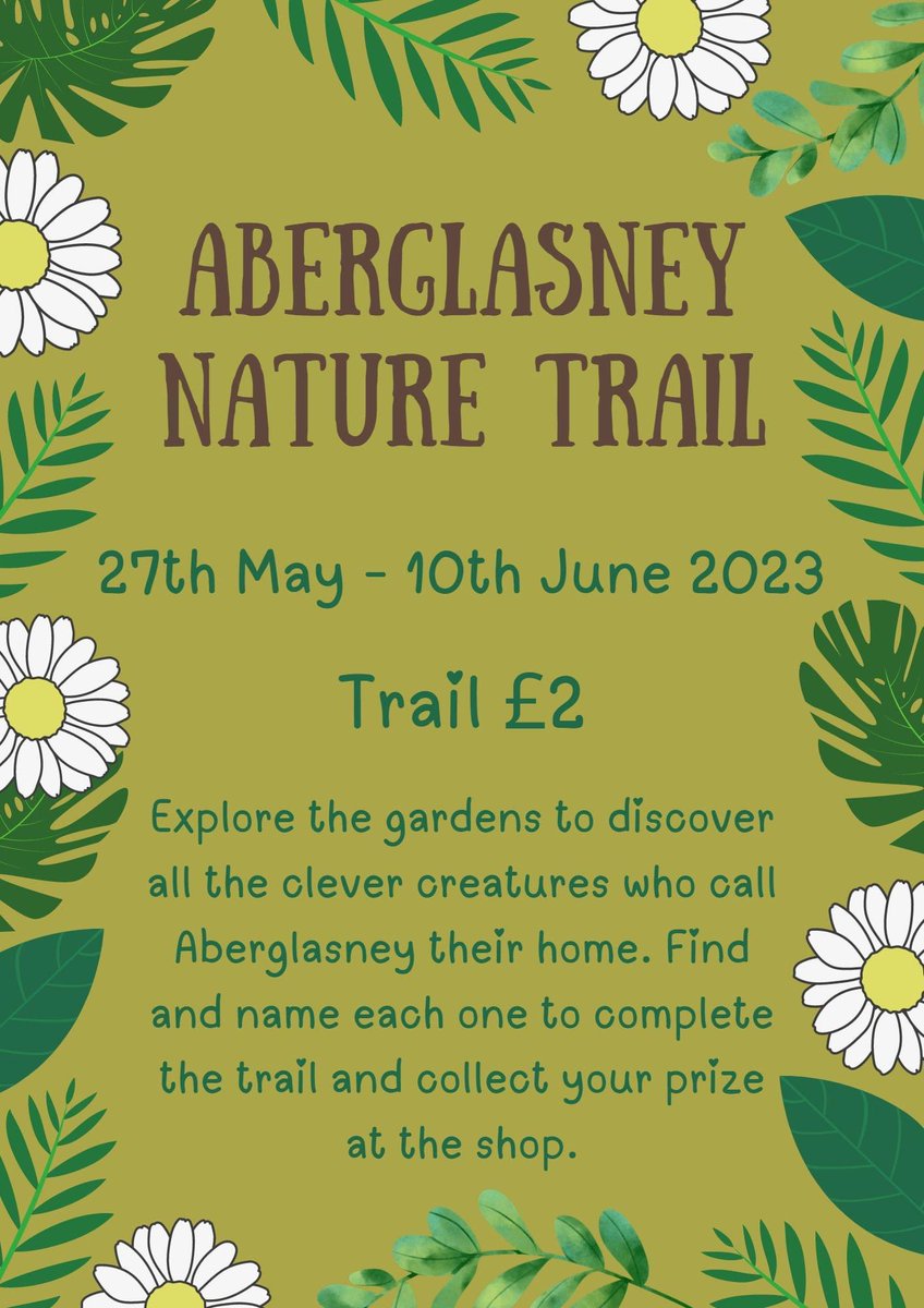It is #NationalChildrensGardeningWeek 
Why not celebrate with a visit to Aberglasney to explore the gardens and give the children some ideas of what they can do in your garden at home. 
We also have our Nature Trail Adventure for younger visitors to enjoy.