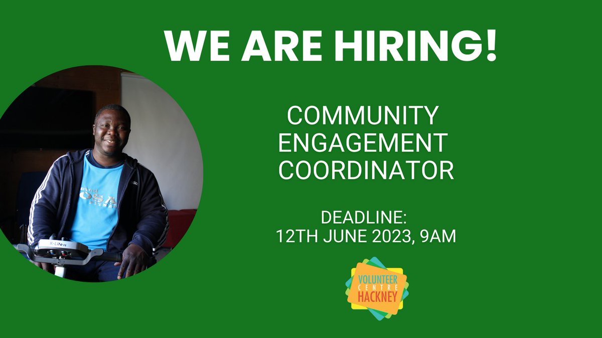 Sound like you/ someone you know?
💪self-motivated
💪confident 
💪loves meeting people

Join our team (we're expanding 😎)

💷 £30K/ year pro rata
🚵🏽 28 days holiday
🕐 3 or 5 days a week
⏰ Apply by 9am, Mon 12th June
➡️ bit.ly/VCHCETB

#VolunteerHackney #vch #hackney